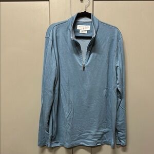 Mizzen and Main Blue Quarter-Zip Pullover